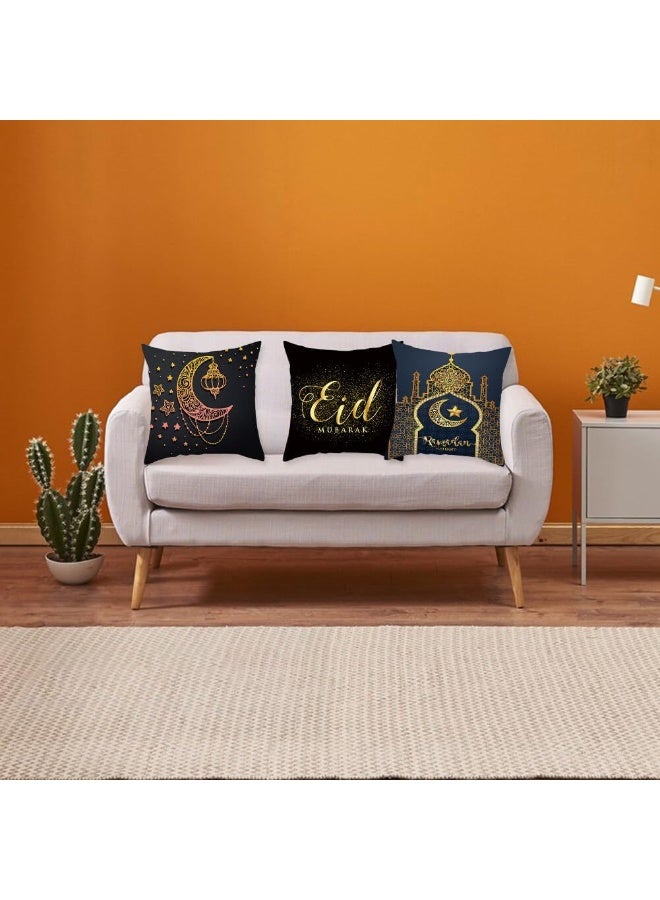 طقم غطاءين للوسائد الرمضانية الكريمة (18×18 بوصة)، هدية مثالية لوسائد الأريكة، ديكور أنيق. - Image 5